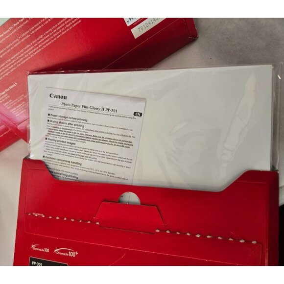 Canon Photo Paper Plus Glossy II PP 301Ink Jet 20 Sheets 8.5X11 Lot of 3 New - Picture 6 of 6